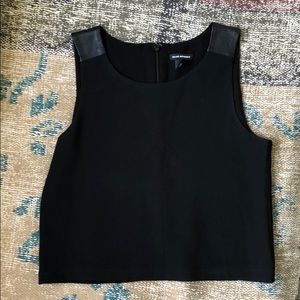 CLUB MONACO black crop top